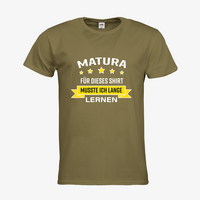 Herren-T-Shirt FOTL, Premium - Motiv Matura Lernen