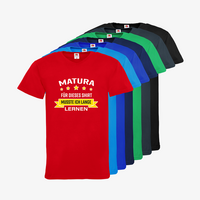 Herren-T-Shirt FOTL, Basic V-Neck - Motiv Matura Lernen, Farbauswahl