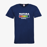 Herren-T-Shirt FOTL, Basic V-Neck - Motiv Matura Loading