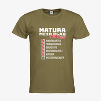 Herren-T-Shirt FOTL, Premium - Motiv Matura Plan