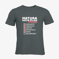 Herren-T-Shirt Russell, Organic - Motiv Matura Plan