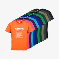 Herren-T-Shirt FOTL, Basic Rundhals - Motiv Matura Plan, Farbauswahl