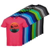 Herren-T-Shirt B&C, Basic - Motiv Weihnachtshimmel, Farbauswahl