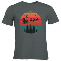 Herren-T-Shirt Russell, Organic - Motiv Weihnachtshimmel