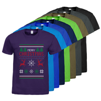 Herren-T-Shirt FOTL, Budget - Motiv Weihnachtsstrickpulli, Farbauswahl