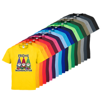 Herren-T-Shirt FOTL, Basic Rundhals - Motiv Weihnachtswichtel, Farbauswahl