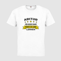 Herren-T-Shirt FOTL, Basic Rundhals - Motiv Abitur Lernen