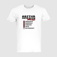 Herren-T-Shirt B&C, Premium - Motiv Abitur Plan