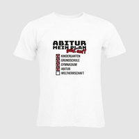 Herren-T-Shirt Russell, Organic - Motiv Abitur Plan