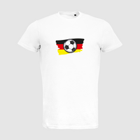 Herren-T-Shirt B&C, Organic - Motiv Fußball Deutschland