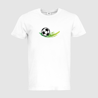 Herren-T-Shirt B&C, Premium - Motiv Fußball Grün