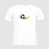 Herren-T-Shirt Russell, Organic - Motiv Fußball Grün