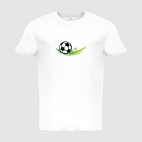 Herren-T-Shirt B&C, Basic - Motiv Fußball Grün