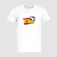 Herren-T-Shirt B&C, Premium - Motiv Fußball Spanien