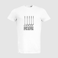 Herren-T-Shirt Russell, Organic - Motiv Golf Shot