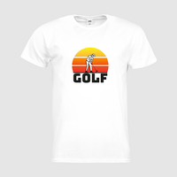 Herren-T-Shirt FOTL, Premium - Motiv Golf Sonnenuntergang