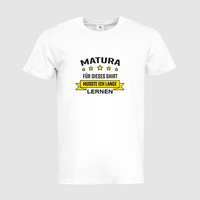 Herren-T-Shirt B&C, Premium - Motiv Matura Lernen