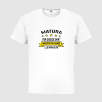 Herren-T-Shirt FOTL, Basic Rundhals - Motiv Matura Lernen