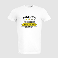Herren-T-Shirt B&C, Organic - Motiv Matura Lernen