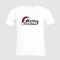 Herren-T-Shirt Russell, Organic - Motiv Merry Christmas
