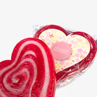 Herz-Lolli, 4/0-farbig einseitig bedruckt