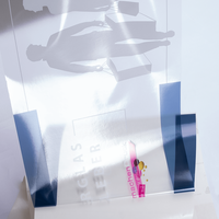 Hinterglasaufkleber, farbig bedruckt, transparent, liegend