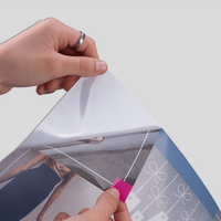 Hinterglasaufkleber, farbig bedruck