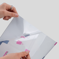 Hinterglasaufkleber, farbig bedruck