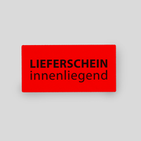 Etikett, farbig bedruckt, liegend