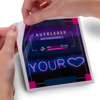 Aufkleber, farbig bedruckt, Motiv