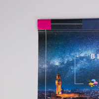 Plane, farbig bedruckt mit Motiv mit Hohlsaum