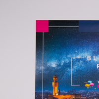 Plane, farbig bedruckt mit Motiv