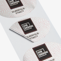 Etiketten, bedruckt, Form auf Papier