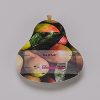 Fassadenfolie, farbig bedruckt, liegend, Birne Form