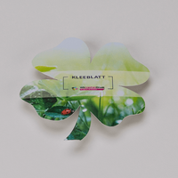 Fassadenfolie, farbig bedruckt, liegend, Kleeblatt Form