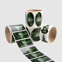 Etiketten, farbig bedruckt, verschiedene Formen 