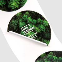 Etiketten, farbig bedruckt, details