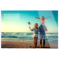 Hochwertige Glasplatte in freier Größe 4/0 farbig hinterdruckt