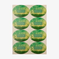 Aufkleber, farbig bedruckt, Motiv, liegend