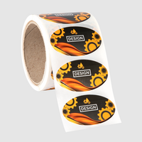 Etiketten, farbig bedruckt, Motiv, auf Rolle