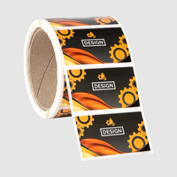 Etiketten, farbig bedruckt, Motiv, auf Rolle