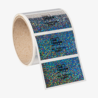 Etiketten, bedruckt, Form auf Rolle