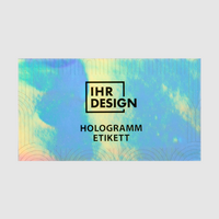 Etiketten, farbig bedruckt, Form, Rainbow