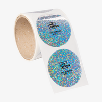 Etiketten, bedruckt, Rund auf Rolle