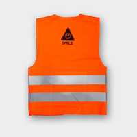 Warnweste, bedruckt, orange