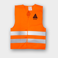 Warnweste, bedruckt, orange