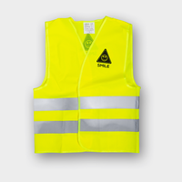 Warnweste, bedruckt, gelb