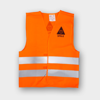 Warnweste, bedruckt, gelb