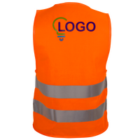 Hochwertige Kinder-Warnweste, 4/0-farbig bedruckt, RÜCKEN