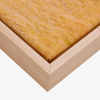 Hochwertige Leinwand 30 x 20 cm inkl. Holz-Keilrahmen 2 cm, Schattenfugenrahmen hellbraun